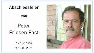Abschiedsfeier von Peter Friesen Fast