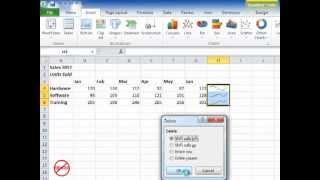 Excel Sparklines - Mini Charts