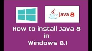 Java 8 (Oracle JDK 8) installation in Windows 8.1 | Java SE 8 Update 144