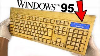 Yellowed Keyboard Restoration - Windows 95 Retrobright - ASMR