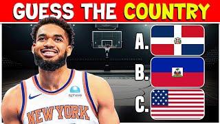 GUESS THE COUNTRY OF EACH PLAYER | BASKETBALL QUIZ CHALLENGE