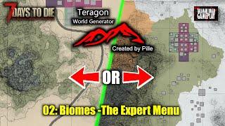 Teragon 02 Biomes - The Expert Menu | 7DTD Mapmaking