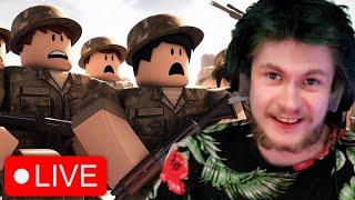 RAIDING ROBLOX ARMY GAMES WITH VIEWERS!!!