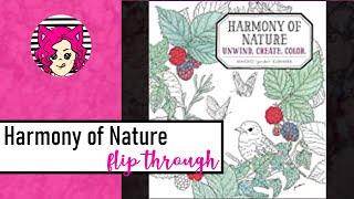 Harmony in Nature by Mihoko Kurihara | Flip Through | Adult Coloring