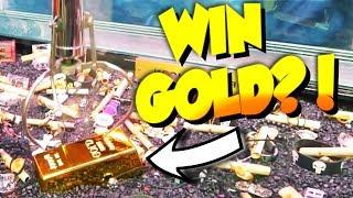 YOU CAN WIN A GOLD BAR FROM THIS CLAW MACHINE! || Arcade Games