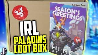 PALADINS LOOT BOX IN REAL LIFE? (Hi-Rez Christmas Gift Unboxing)