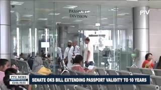 Senate oks bill extending passport validity to 10 years