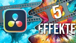 5 Kostenlose Video Effekte für DaVinci Resolve | Tutorial Deutsch