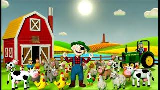 Old MacDonald Had A Farm | Colorful Animals Song |  Nursery Rhymes & Kids Songs