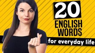 20 English Words for Everyday Life - Basic Vocabulary #1