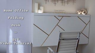 Home Office Folding Desk | Wall-Mounted Desk  | Floating Desk | Drop Down Top Desk