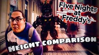 Five Nights at Freddy's FNAF HEIGHT COMPARISON #shorts