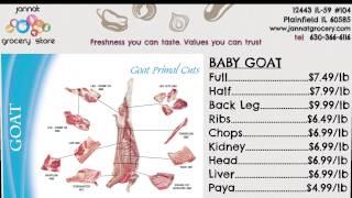 Price list for Zabihah Halal Meat