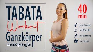 Tabata Workout ohne Springen / effiziente Übungen zur Ganzkörperkräftigung | Katja Seifried