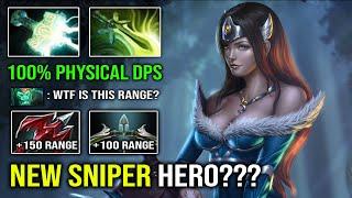 NEW SNIPER HERO +250 Attack Range Mirana 100% Full Physical Right Click DPS Easy Offlane Dota 2