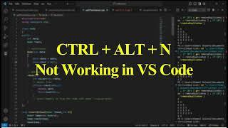 CTRL + ALT + N not working in VS Code