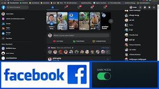 Facebook Enable Dark Mode on PC - Google Chrome