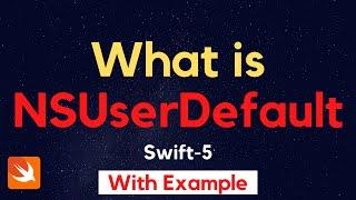 NSUserDefault | Save and Fetch Value from NSUserDefault in Swift iOS