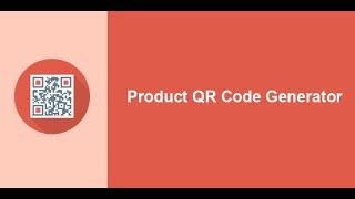 Product QR Code Generator