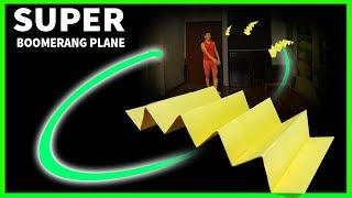 Super paper boomerang airplane | Cách gấp máy bay boomerang siêu lạ | boomerang plane king