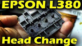 Epson l380 head replacement ! how to open epson l380 head @OVERPRINTBD