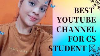 Best youtube channel for cs student that will motivate and guide you |#companysecretary #cs