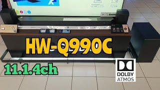 Samsung HW-Q990C 11.1.4ch 656Watts Dolby Atmos Soundbar | Design and Sound Test!