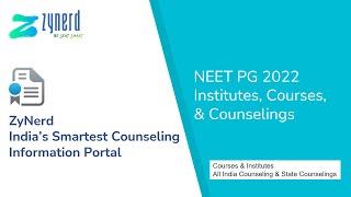 NEET PG 2022   All About the Counselings, Institutes, Courses, Quotas under NEET PG 2022