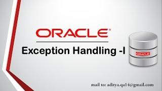 PL/SQL Tutorial | Exception Handling in Oracle Database