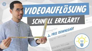 Videoauflösung - SD, HD, 4K schnell erklärt! Aktueller Standard + gratis Infografik.