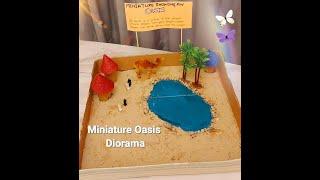 Desert Oasis Diorama | Miniature Oasis | Oasis Model | Desert Model | Best out of Waste | DIY craft