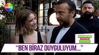 Hazal Kaya ve Ali Altay çifti, Serkan Keskin ve Meriç Aral çiftinin düğününde…