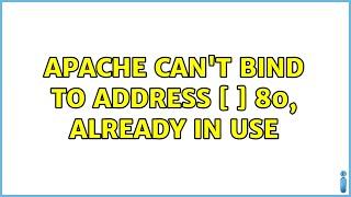 Apache can't bind to address [::]:80, already in use