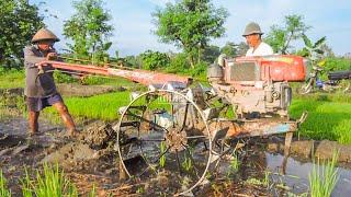 Father and Son Plow Land with G1000 Tractor