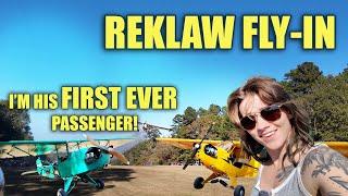 I'm his FIRST passenger ever! Reklaw Fly-in 2024