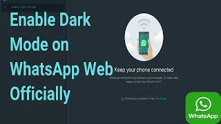 How to Enable WhatsApp Web Dark Mode | Dark WhatsApp Web Theme for Chrome & Firefox | Micro Sharing