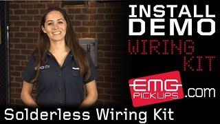 Solderless wiring kit installation with Monique on EMGtv