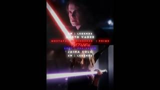 MUSTAFAR VADER vs JAINA SOLO #edit  #starwars  #1v1  #fyp