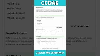 CCDAK - Certified Developer for Apache Kafka Certification Exam Dumps PDF