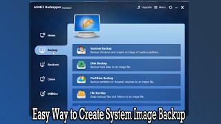 Easy Way to Create System Image Backup