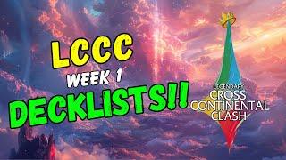 LCCC Wk 1 Decklists | What are the pro's playing??