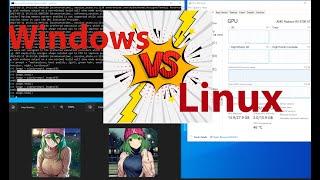 AMD GPU (6700XT) head to head Windows vs Linux (Ubuntu) - Stable diffusion (Waifu-diffusion)