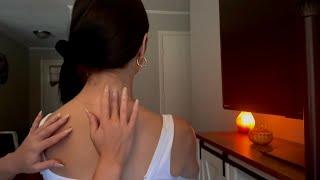 ASMR | The Most Soothing Back Scratch, Nape of the Neck, Hair Play & Scalp Massage