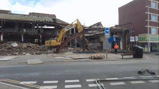 The Demolishing Of Hartes / Wolworths Building Blackpool