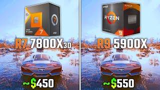 RYZEN 7 7800X3D vs RYZEN 9 5900X | Test in 6 Games