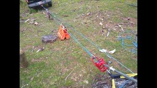 Hand Winching a 4WD - Quad line pull using a snatch block - More Power Puller Wyeth Scott