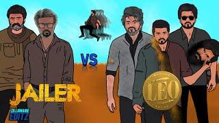 LEO vs Jailer 2D animated video | RajiniKanth vs Thalapathy Vijay Nelson vs Prasanthneel | Anirudh