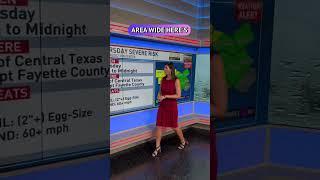 Severe storms & heavy rain risk. #QuickCast   #Austin 4.17.24