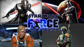 Star Wars The Force Unleashed Series - ALL BOSSES + DLC