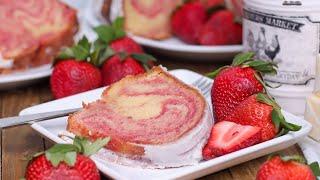 Strawberry Cream Cheese Pound Cake 